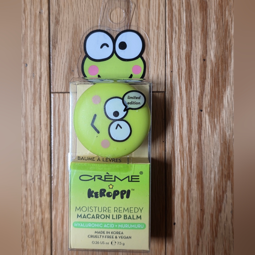 The Crème Shop X Keroppi Moisture Remedy Macaron Lip Balm - Matcha Vanilla Latte